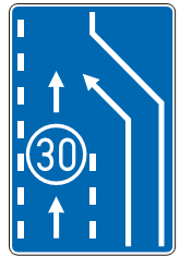 Završetak saobraćajne trake za spora vozila(III-71.1)